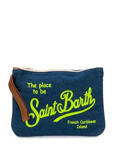Mc2 Saint Barth джинсовый клатч с логотипом