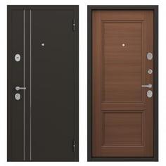 Дверь металлическая Контрол Танганика, 880 мм, левая, цвет орех Torex