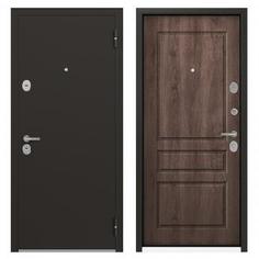 Дверь металлическая Контрол Мария, 960 мм, правая, цвет коричневый Torex
