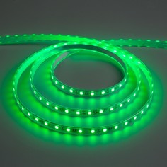 Светодиодная лента 12в, smd5050, 5 м, ip68, 60 led, 14.4 вт/м, 10-12 лм/1 led, dc, зелёный Luazon Lighting