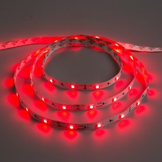 Светодиодная лента 12в, smd5050, 5 м, ip33, 30 led, 7.2 вт/м, 14-16 лм/1 led, dc, красный Luazon Lighting