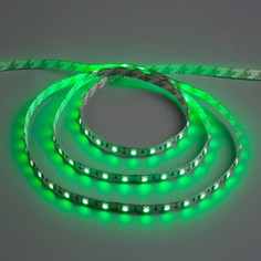 Светодиодная лента 12в, smd5050, 5 м, ip33, 60 led, 14.4 вт/м, 14-16 лм/1 led, dc, зелёный Luazon Lighting