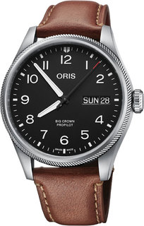 Швейцарские мужские часы в коллекции Big Crown ProPilot Мужские часы Oris 752-7760-41-64LS