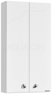 Шкаф двустворчатый подвесной 40х75 см белый глянец Акватон Колибри 1A065403KO01L