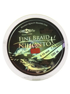 Леска Mikado Nihonto Fine Braid 0.10mm 100m Fluo Z30F-010