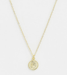 Позолоченное серебряное ожерелье с подвеской-монетой Kingsley Ryan-Золотой