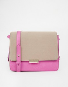 Бежево-розовая сумка на плечо French Connection Hallie-Мульти
