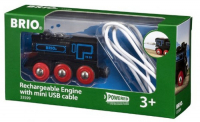 Игровой набор 1toy Brio "Ретро-паровоз" с mini USB (33599)