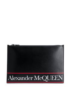 Alexander McQueen клатч с логотипом