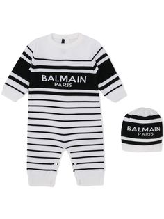 Balmain Kids комплект из комбинезона и шапки