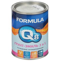 Грунт-эмаль Formula Q8 коричневая по ржавчине, 0.9 кг