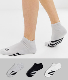 3 пары невидимых носков разных цветов adidas Golf-Мульти