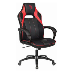 Кресло игровое A4TECH Bloody GC-300, на колесиках, эко.кожа/дышащая ткань, черный/красный