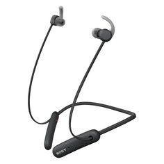 Гарнитура Sony WI-SP510, Bluetooth, вкладыши, черный [wisp510b.e]