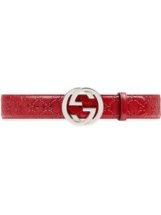 Gucci ремень с тиснением Gucci Signature