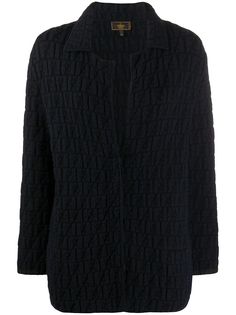 Fendi Pre-Owned трикотажная куртка 2000-х годов с узором FF
