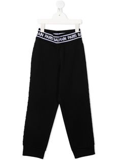 Balmain Kids спортивные брюки с эластичным поясом и логотипом