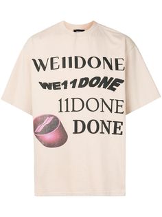 We11done logo print T-shirt