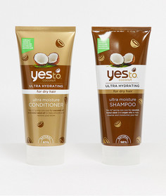 Шампунь и кондиционер Yes to Coconut Moisturising (2 x 280 мл)-Бесцветный