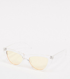 Прозрачные солнцезащитные очки PIECES-Желтый