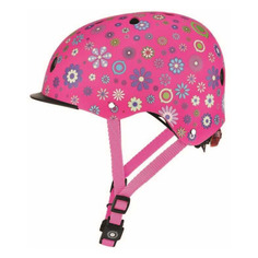 Шлем для велосипеда/самоката Globber Elite Lights р.:48-53 розовый (507-110)