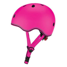Защитные шлемы Шлем для велосипеда/самоката Globber Evo Lights р.:45-51 розовый (506-110)