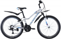 Велосипед подростковый Stark Bliss 24.1 V 2020, белый/бирюзовый/фиолетовый (H000016487)