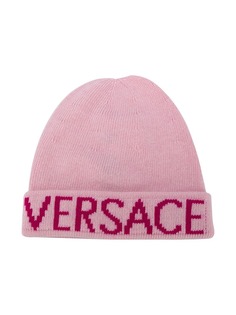 Versace Kids шапка бини с логотипом