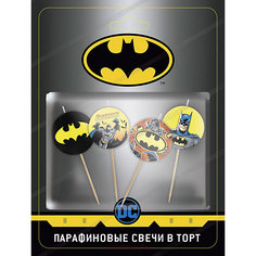 Парафиновые свечи для торта ND Play Batman, 4 шт