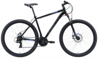 Горный велосипед Stark Hunter 29.2 D 18"/2020, черный/серый/голубой (H000015944)