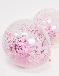 Воздушные шары с розовым конфетти Ginger Ray-Розовый
