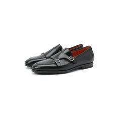 Кожаные монки Santoni