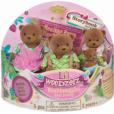 Игровой набор Lil Woodzeez "Семья медвежат"