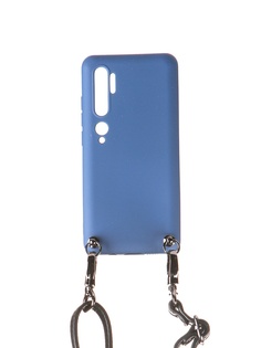 Чехол Ally для Xiaomi Mi Note 10 А1 Soft Touch с ремешком Blue A1-01128