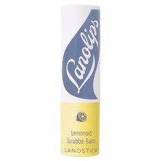 LANOSTICK SCRUBBA-BALM Бальзам-скраб для губ на основе лимонного масла и ланолина Lanolips