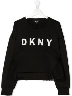 Dkny Kids толстовка из тюля с логотипом