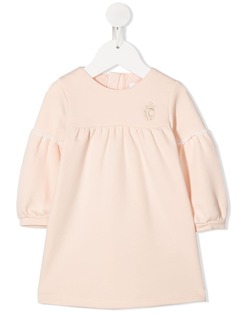 Chloé Kids платье с вышитым логотипом