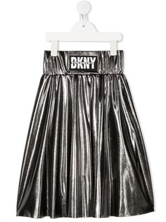 Dkny Kids юбка с эффектом металлик