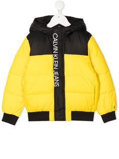 Calvin Klein Kids пуховик с логотипом