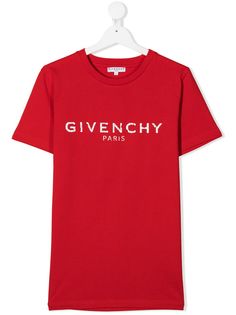 Givenchy Kids футболка с круглым вырезом и логотипом