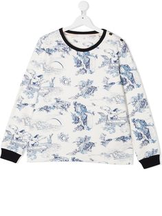 Chloé Kids толстовка с графичным принтом