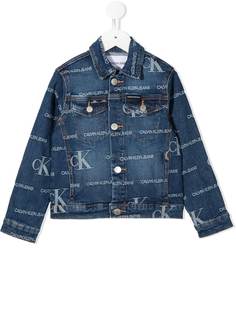 Calvin Klein Kids джинсовая куртка с монограммой