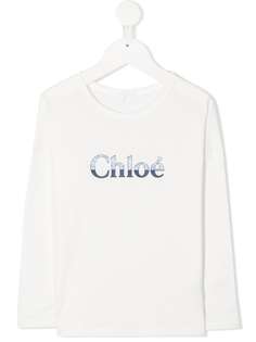 Chloé Kids футболка с длинными рукавами