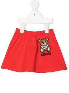 Moschino Kids юбка мини с вышивкой Teddy Bear