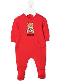 Moschino Kids пижама Teddy Bear в рубчик