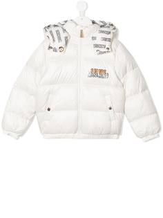 Moschino Kids куртка-пуховик с принтом Teddy Bear