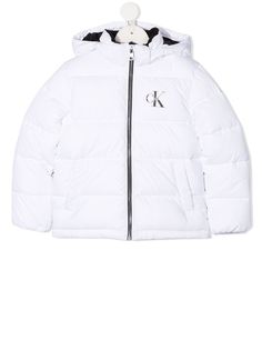 Calvin Klein Kids пуховик с капюшоном