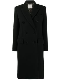 Sandro Paris двубортное пальто средней длины