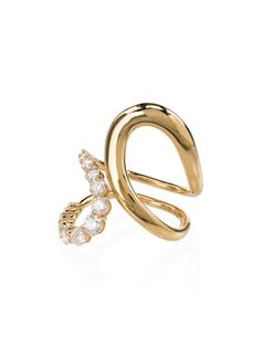Melissa Kaye кольцо Aria Jane из желтого золота с бриллиантами