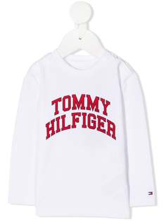 Tommy Hilfiger Junior футболка с длинными рукавами и логотипом